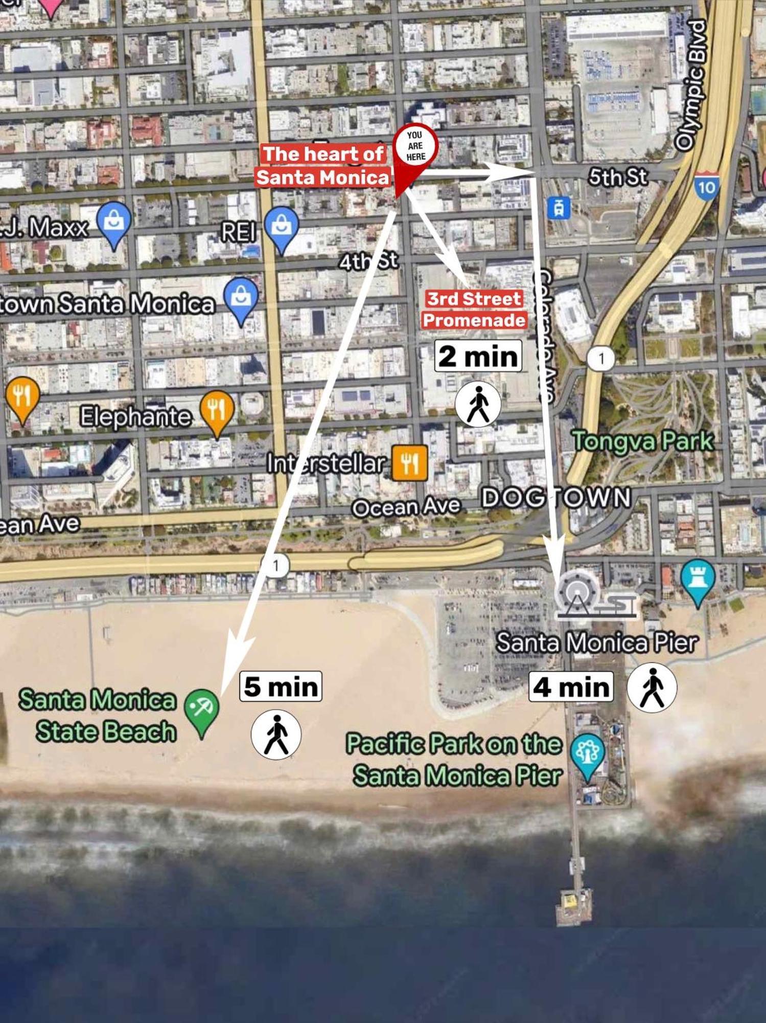 7 Large Down Town Santa Monica Apartment 洛杉矶 外观 照片